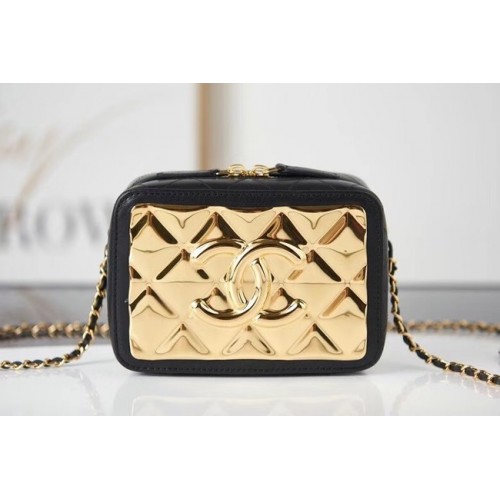 Borsa a tracolla Chanel mini in pelle AP2393 nera