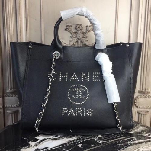 Chanel Tote bag in pelle di vitello originale 78900 nera