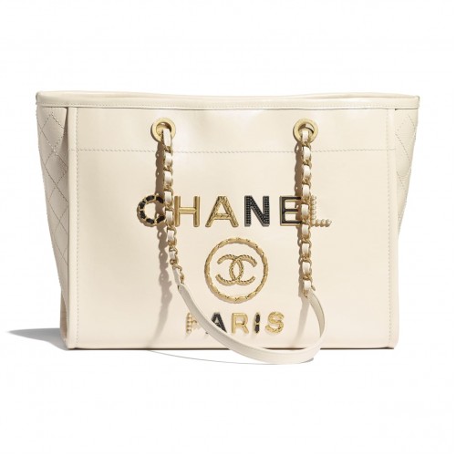 Borsa shopping Chanel A67001 Ecrù