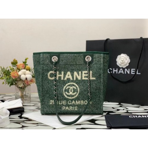 Shopping bag piccola Chanel A66940 verde