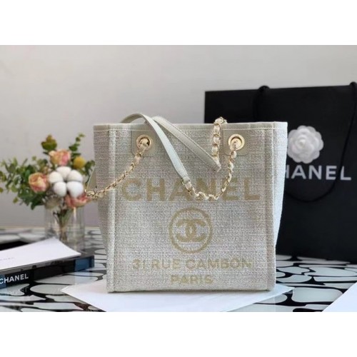 Shopping bag piccola Chanel A66940 bianca