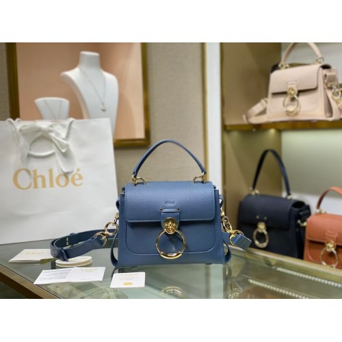 Borsa Chloe Original in pelle di vitello C1143S blu