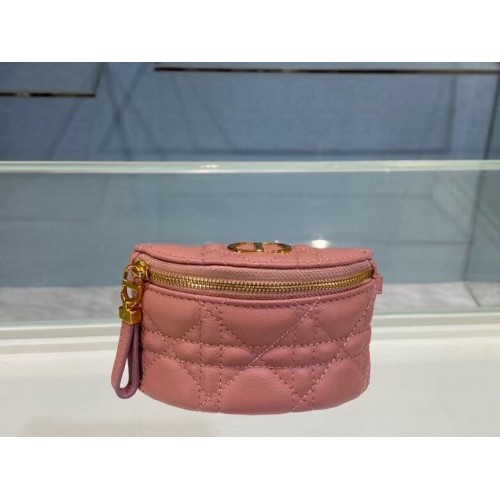 PORTAMONETE DIOR CARO MEZZALUNA RIMOVIBILE S5033U ROSA