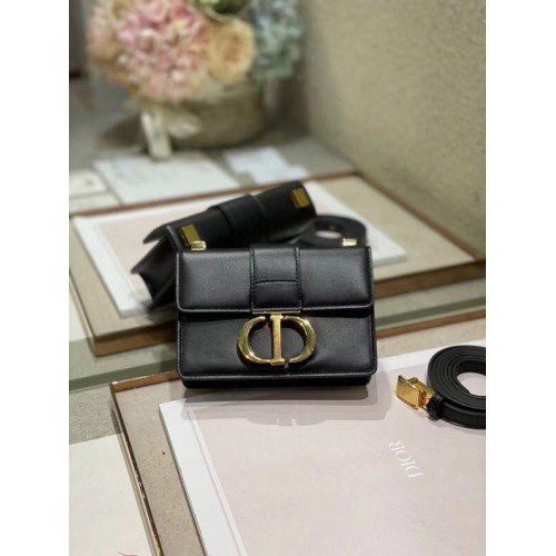 BORSA DIOR 30 MONTAIGNE Mini M9204U in pelle di vitello nera