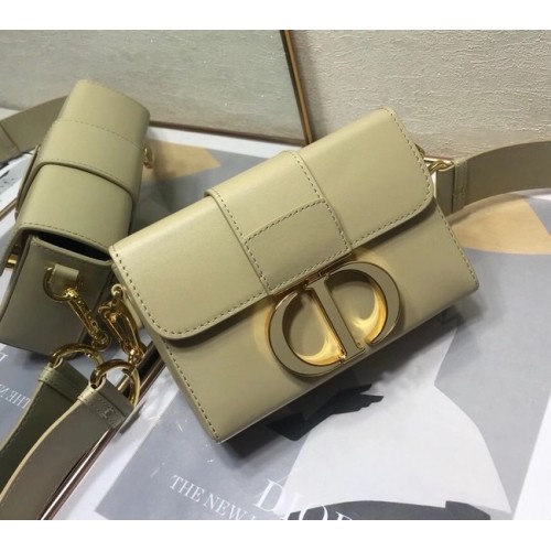 BORSA DIOR 30 MONTAIGNE BOX Pelle di vitello box beige menta M9204U