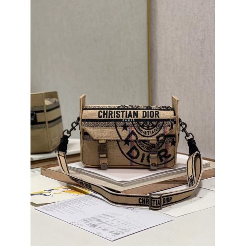 BORSA DIOR BOBBY Ricamo C0803 giallo