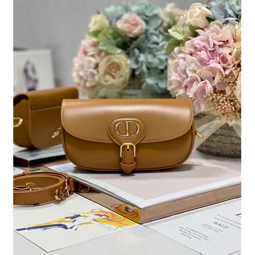 BORSA DIOR BOBBY EAST-WEST Box Vitello M9317S Marrone