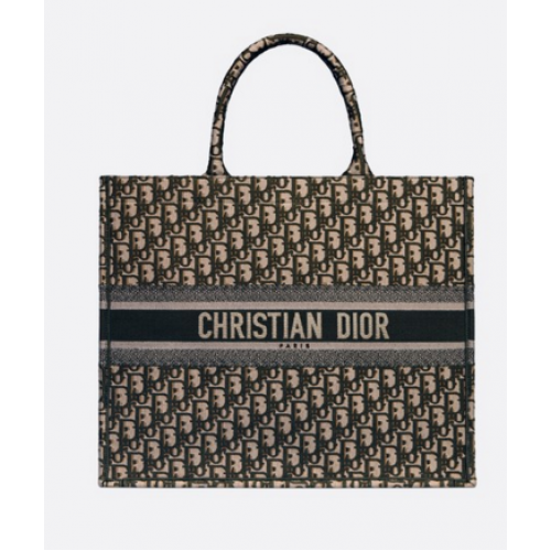 BORSA TOTE DIOR BOOK DIOR OBLIQUE M1286Z verde