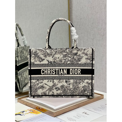 BORSA TOTE DIOR BOOK DRAGONFLY DE JOUY M1286Z Nera