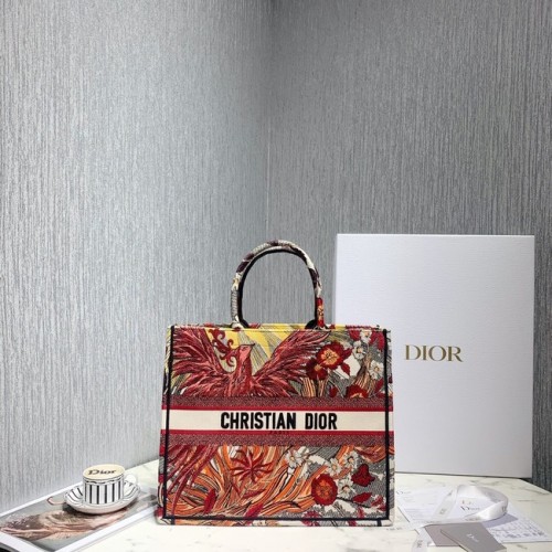 BORSA TOTE DIOR BOOK IN TELA RICAMATA C1286-4