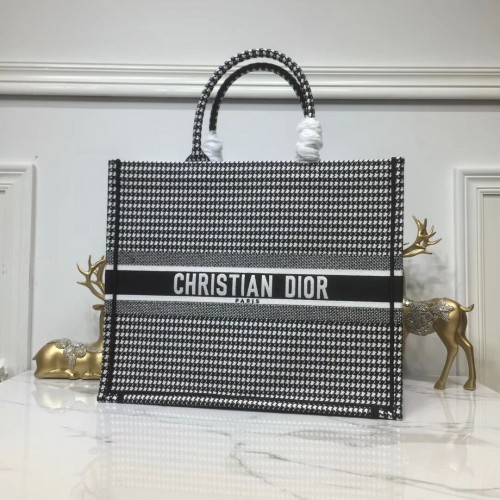 BORSA TOTE DIOR BOOK IN TELA RICAMATA C1286 Thousand Bird