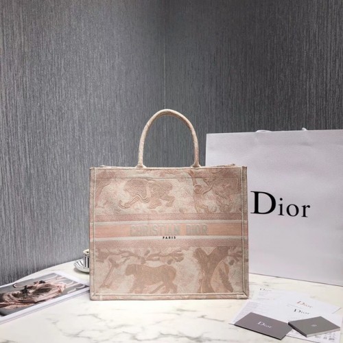 BORSA TOTE DIOR BOOK IN TELA RICAMATA M929 Beige
