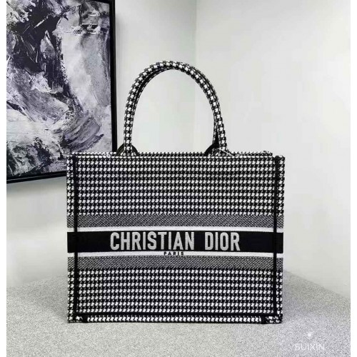 BORSA TOTE DIOR BOOK IN TELA RICAMATA C1287 Thousand Bird