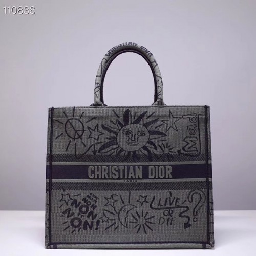 BORSA TOTE DIOR BOOK IN TELA RICAMATA M1286ZJOE