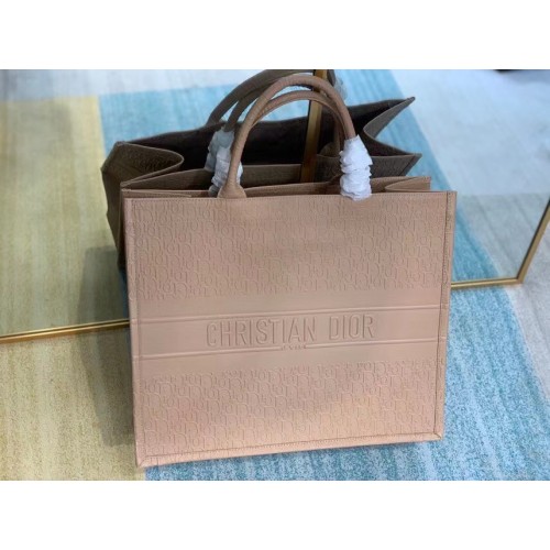 BORSA TOTE DIOR BOOK IN PELLE DI VITELLO M1296Z rosa