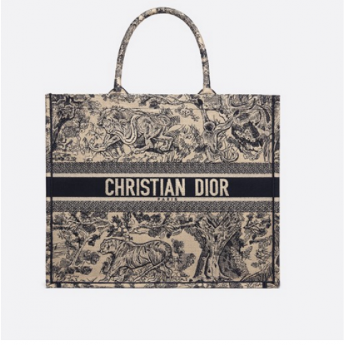 BORSA TOTE DIOR BOOK TOILE DE JOUY M1286ZT bianco sporco