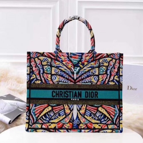 BORSA TOTE DIOR BOOK IN TELA RICAMATA M1286ZBD