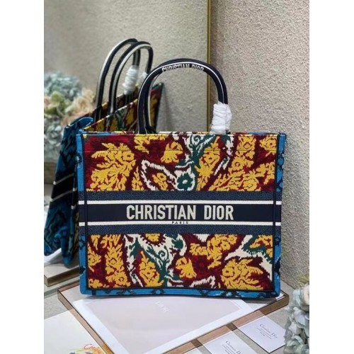 BORSA DIOR BOOK BLU Ricamo Dior Paisley multicolore M1287Z