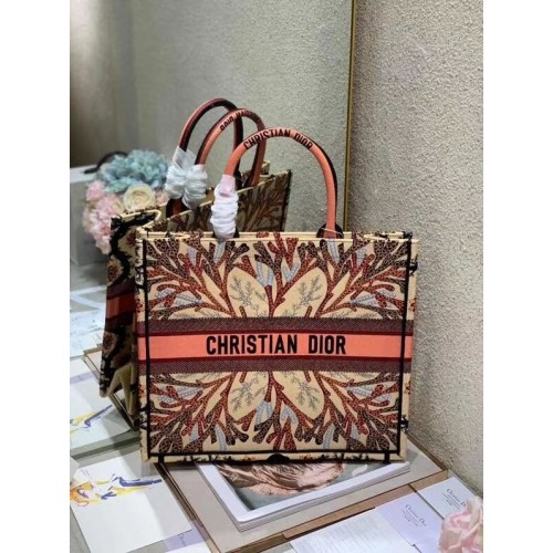 BORSA DIOR BOOK TOTE IN TELA RICAMATA C1287-11