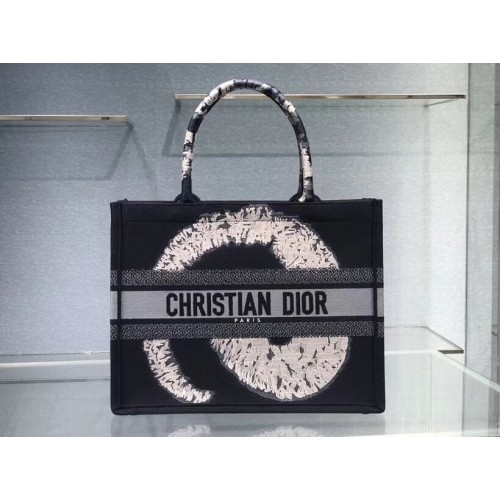 BORSA DIOR BOOK TOTE IN TELA RICAMATA C1287-17