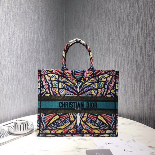 BORSA DIOR BOOK TOTE IN TELA RICAMATA M1287-7