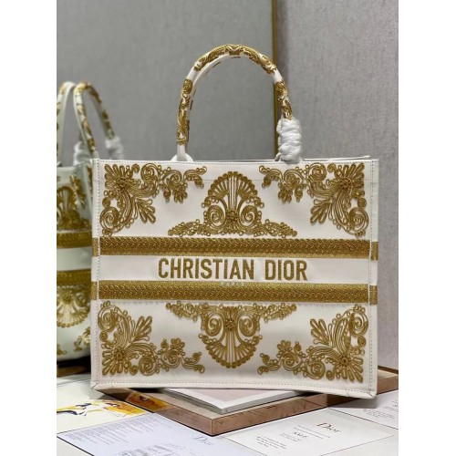 BORSA A LIBRO DIOR pelle C1211L-1 bianca