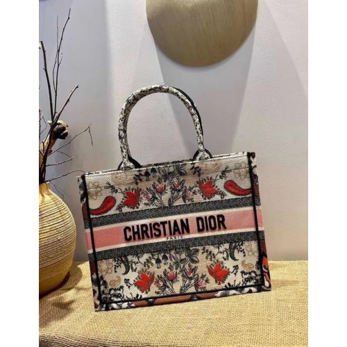 DIOR BOOK TOTE Ricamo multicolore M1287ZR