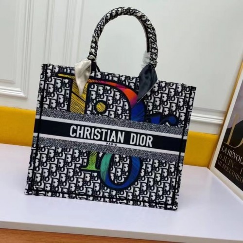 DIOR BOOK TOTE Ricamo multicolore M1297ZR-10