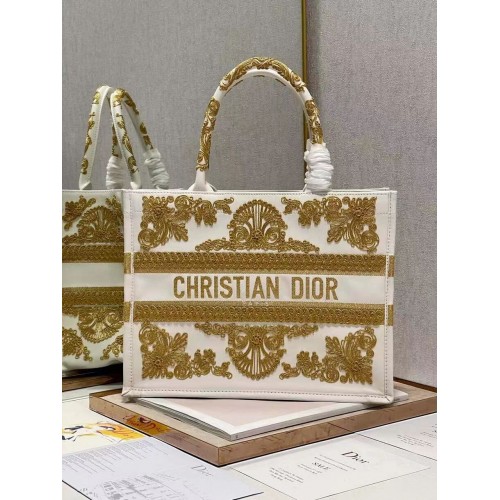 BORSA A LIBRO DIOR pelle C1287-24 bianca