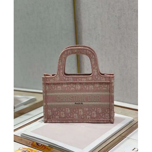 BORSA DIOR BOOK mini Ricamo C1783-2 rosa