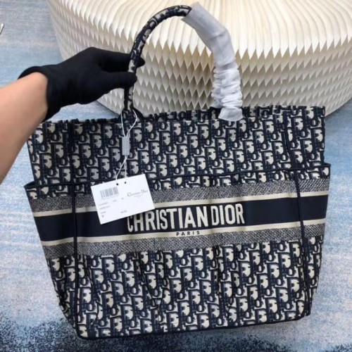 Borsa da spiaggia DIOR CANVAS C0175 BLU