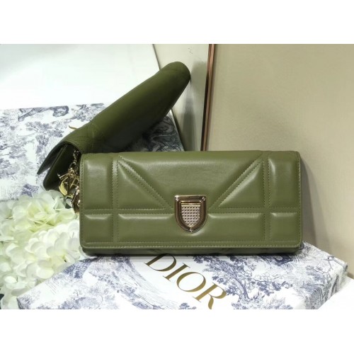 POCHETTE DIOR in metallo color oro C1040A verde