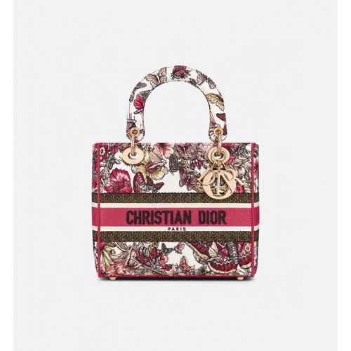 BORSA DIOR LADY D-LITE Ricamo M0566BRE-10