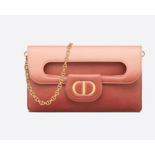 DIOR BORSA DIORDOUBLE MEDIA Pelle di vitello sfumata M8641U Rosa
