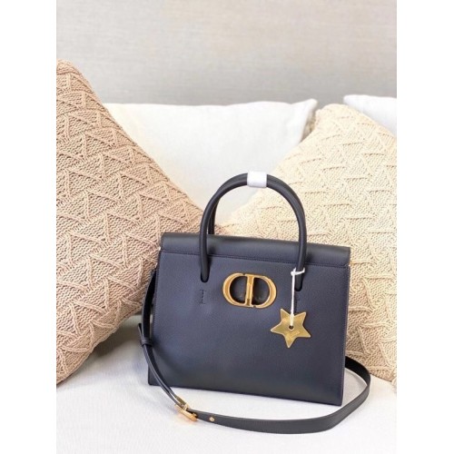 BORSA TOTE DIOR MEDIUM ST HONORE Pelle di vitello granulata M9321UMBA blu scuro