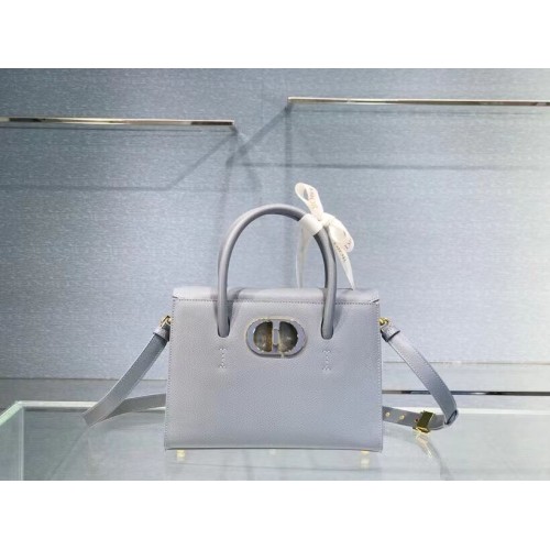 BORSA TOTE DIOR MEDIUM ST HONORE Pelle di vitello granulata M9321UMBA celeste