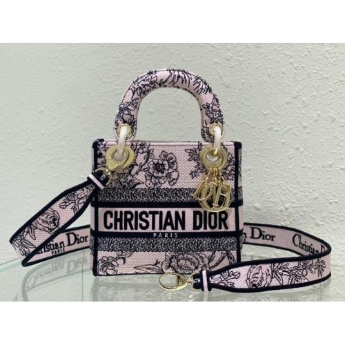 BORSA DIOR MINI LADY D-LITE Ricamo M0500BZ-3