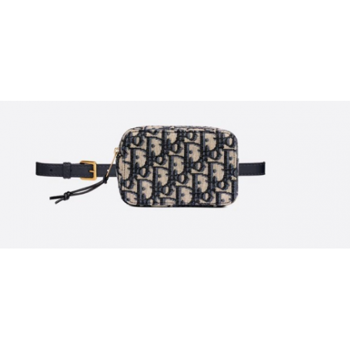 MARSUPIO DIOR OBLIQUE Tela Dior Oblique blu S5484