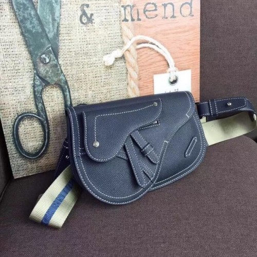 BORSA DA CINTURA A SELLA DIOR OBLIQUE M9021 Blu reale