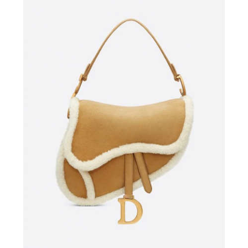 BORSA DA SELLA DIOR Shearling color cammello M0446C