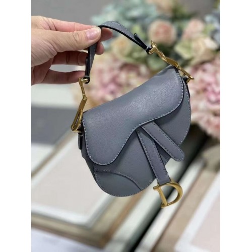 BORSA DA SELLA DIOR mini Pelle di vitello C8160 blu