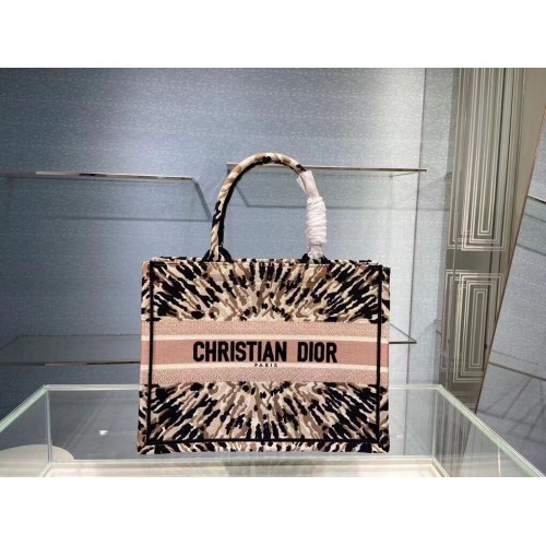 DIOR SMALL DIOR BOOK TOTE Cravatta multicolore Ricamo Dior C1296-2