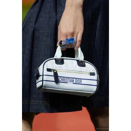 Borsa tote DIOR piccola in pelle C9201 bianca