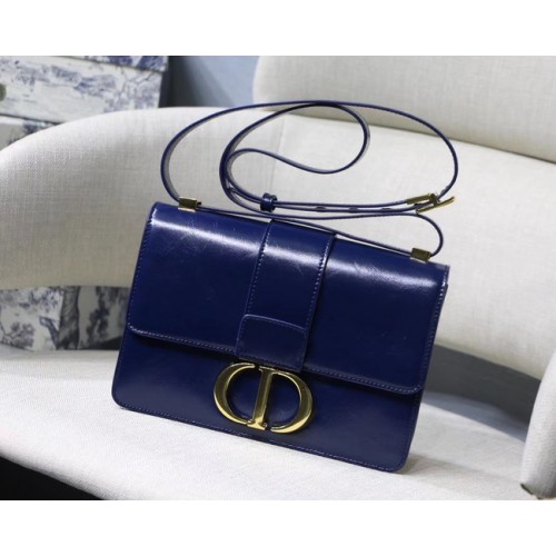 BORSA DIOR 30 MONTAIGNE IN VITELLO M9203 blu scuro