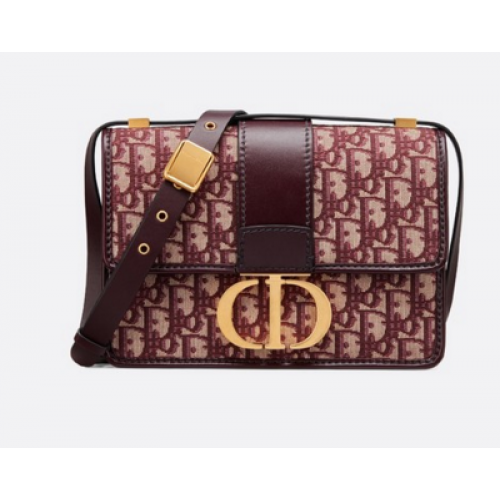 Dior 30 MONTAIGNE BORSA DIOR OBLIQUE M9203 bordeaux