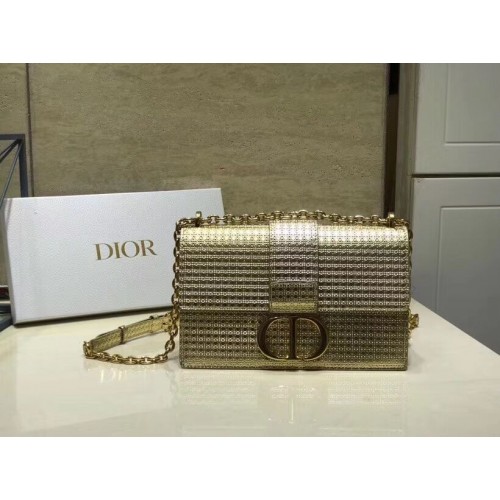 BORSA DIOR 30 MONTAIGNE IN VITELLO LISCIO C9230 oro