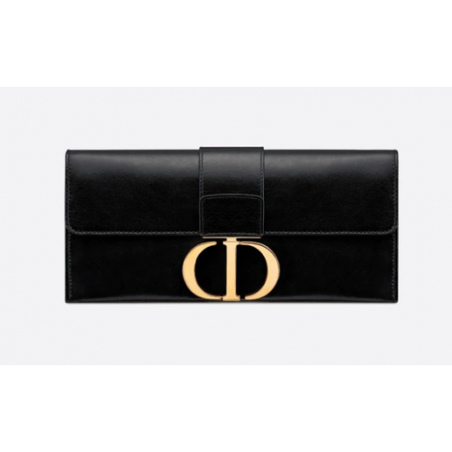 Pochette Dior 30 MONTAIGNE in pelle di montone M9206 nera