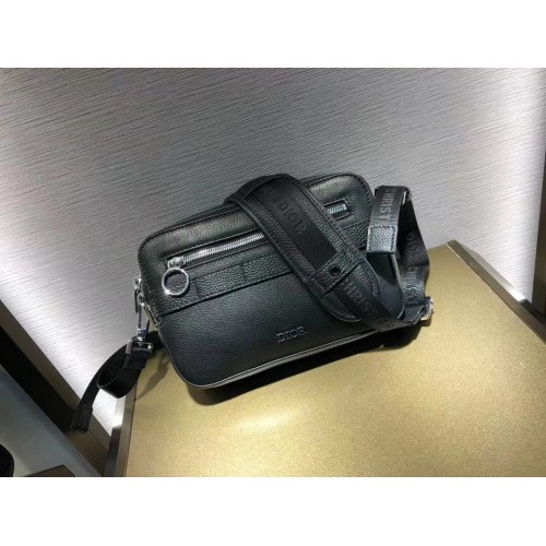 Borsa a tracolla Dior in pelle di vitello 5569 NERA