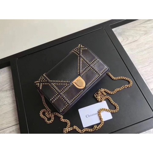 Borsa Dior Diorama in pelle di montone originale CD3709 nera