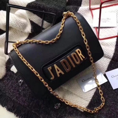 Dior JADIOR Flap Bag Pelle di vitello CD9002 Nero